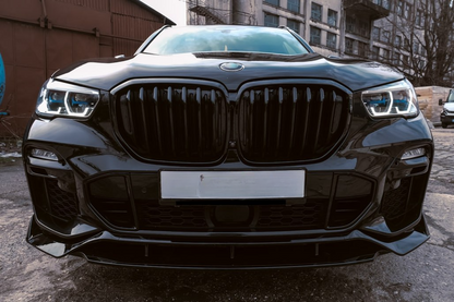 SPLITTER SUITABLE FOR BMW X5 G05 2018-2022 GLOSSY BLACK LOOK SPORTY DESIGN