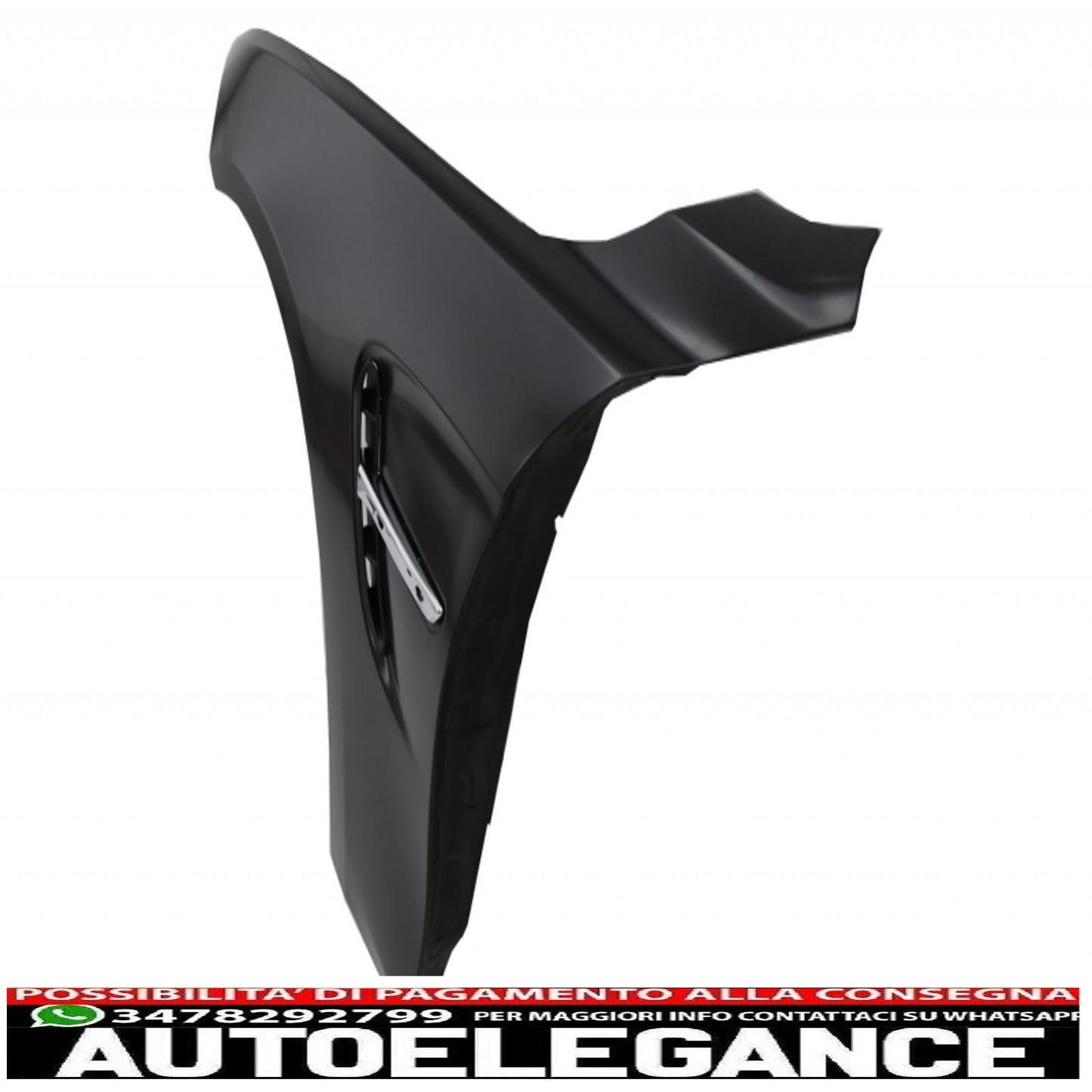 cofano cofano con parafanghi anteriori nero cromato adatto a bmw serie 4 f32 f33 f36 (2011-2019) m4 gts look AUTOELEGANCERICAMBI