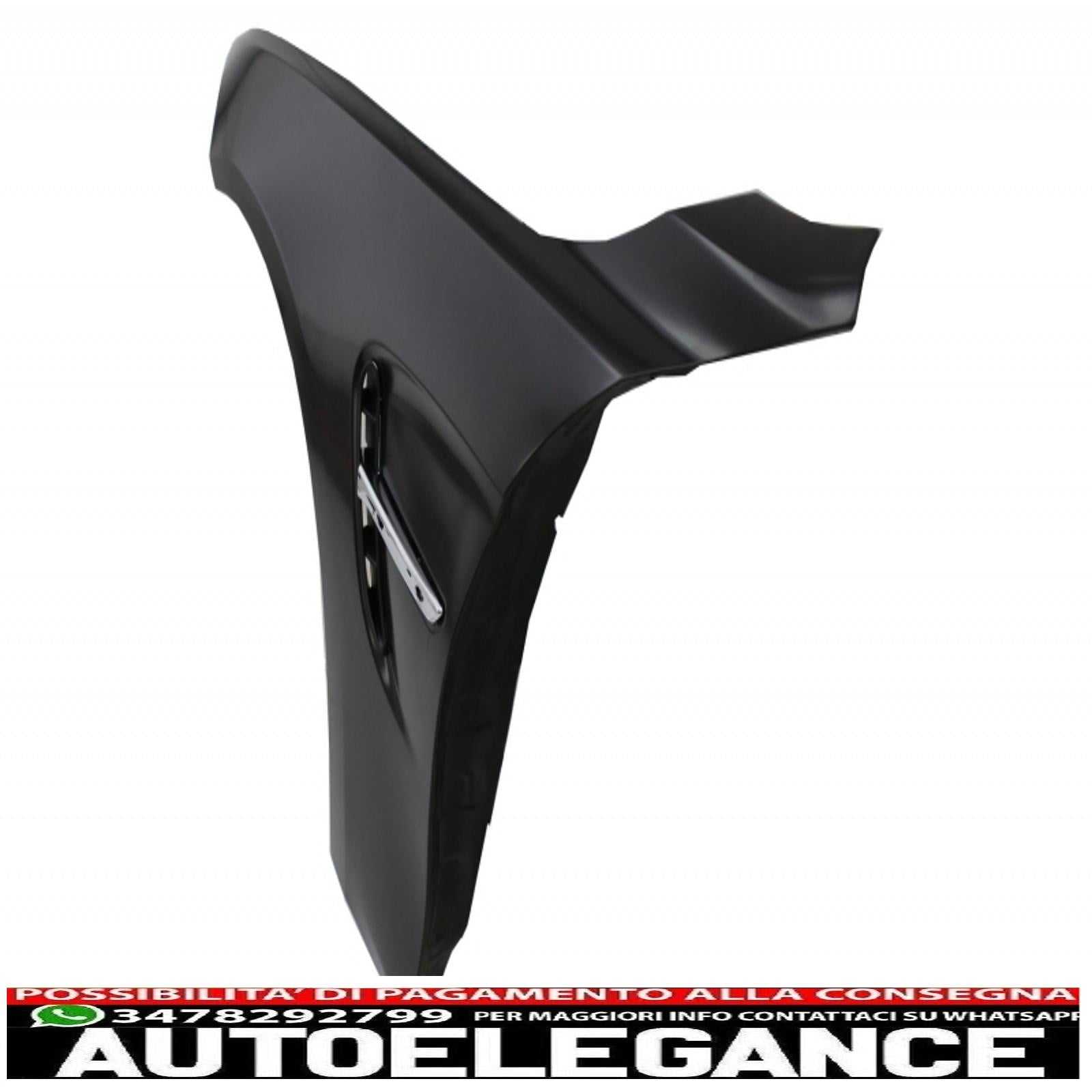 cofano cofano con parafanghi anteriori nero cromato adatto a bmw serie 4 f32 f33 f36 (2011-2019) m4 gts look AUTOELEGANCERICAMBI