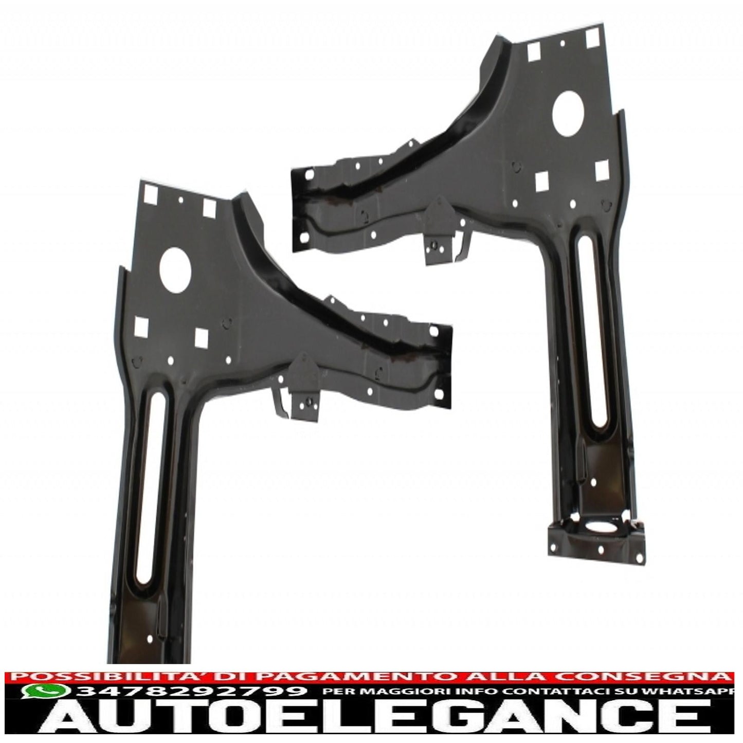 Headlights with support brackets and central grille suitable for land rover vogue l322 (2002-2009) facelift design