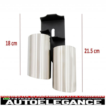Diffusore d'aria con mantovana per paraurti posteriore adatto per audi a4 b8 facelift limousine avant (2012-2015) con terminali di scarico terminali di scarico solo design s-line paraurti standard