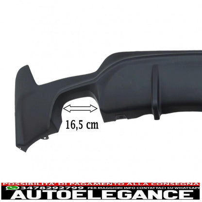 M Design Air Diffuser Conversion Package with Boot Spoiler Suitable for BMW 4 Series Coupe F32 (2013-up) Matt Black