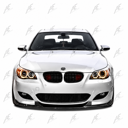 💕ART.9940 SPLITTER BMW E60 2003+ SOLO PER PARAURTI M5STYLE  NERO LUCIDO 💕