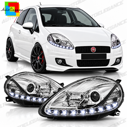 ART.11147 FARI ANTERIORI ADATTO PER FIAT GRANDE PUNTO 09.05-08