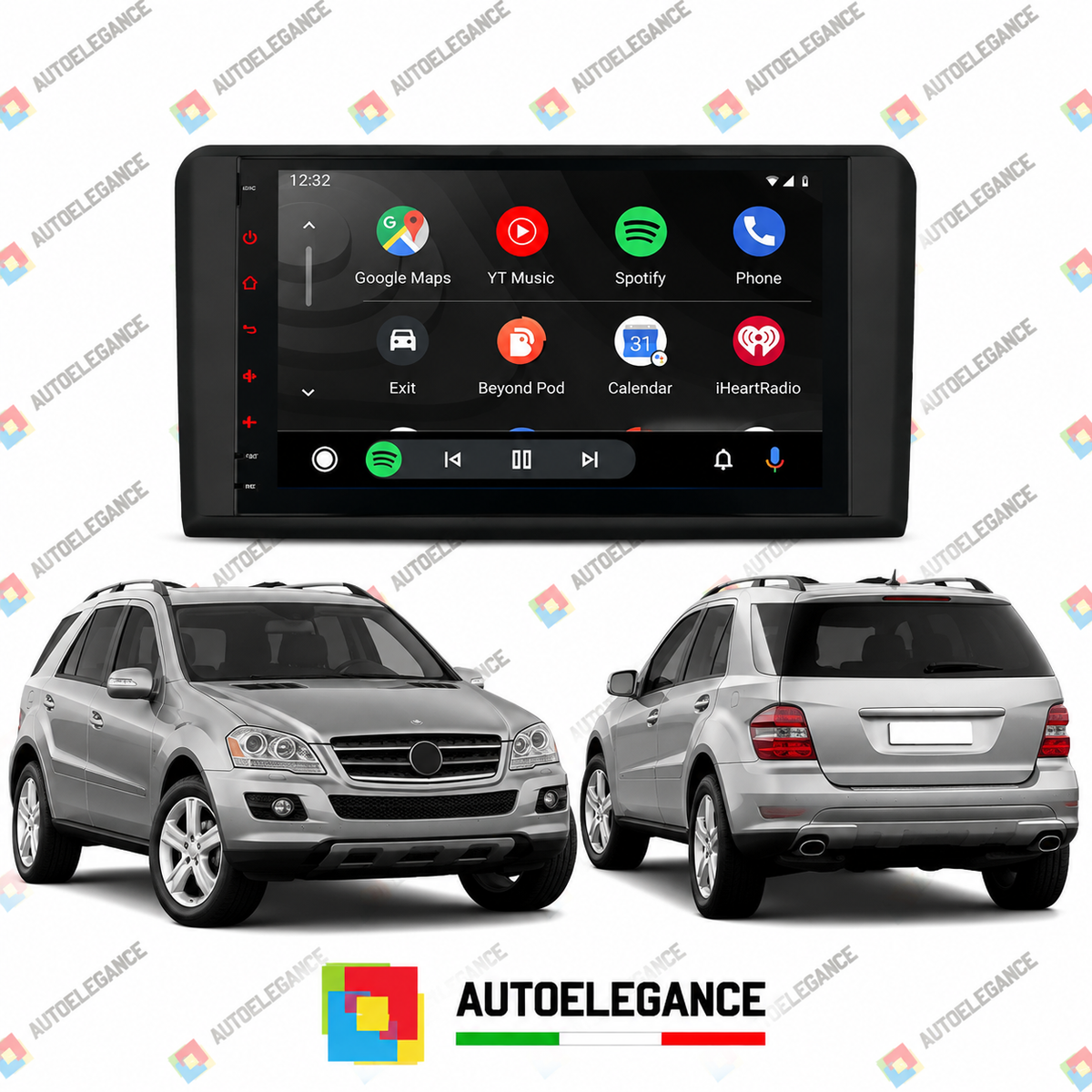 RADIO GPS ANDROID 10 ADATTO PER MERCEDES W164 X164 ML 05-12
