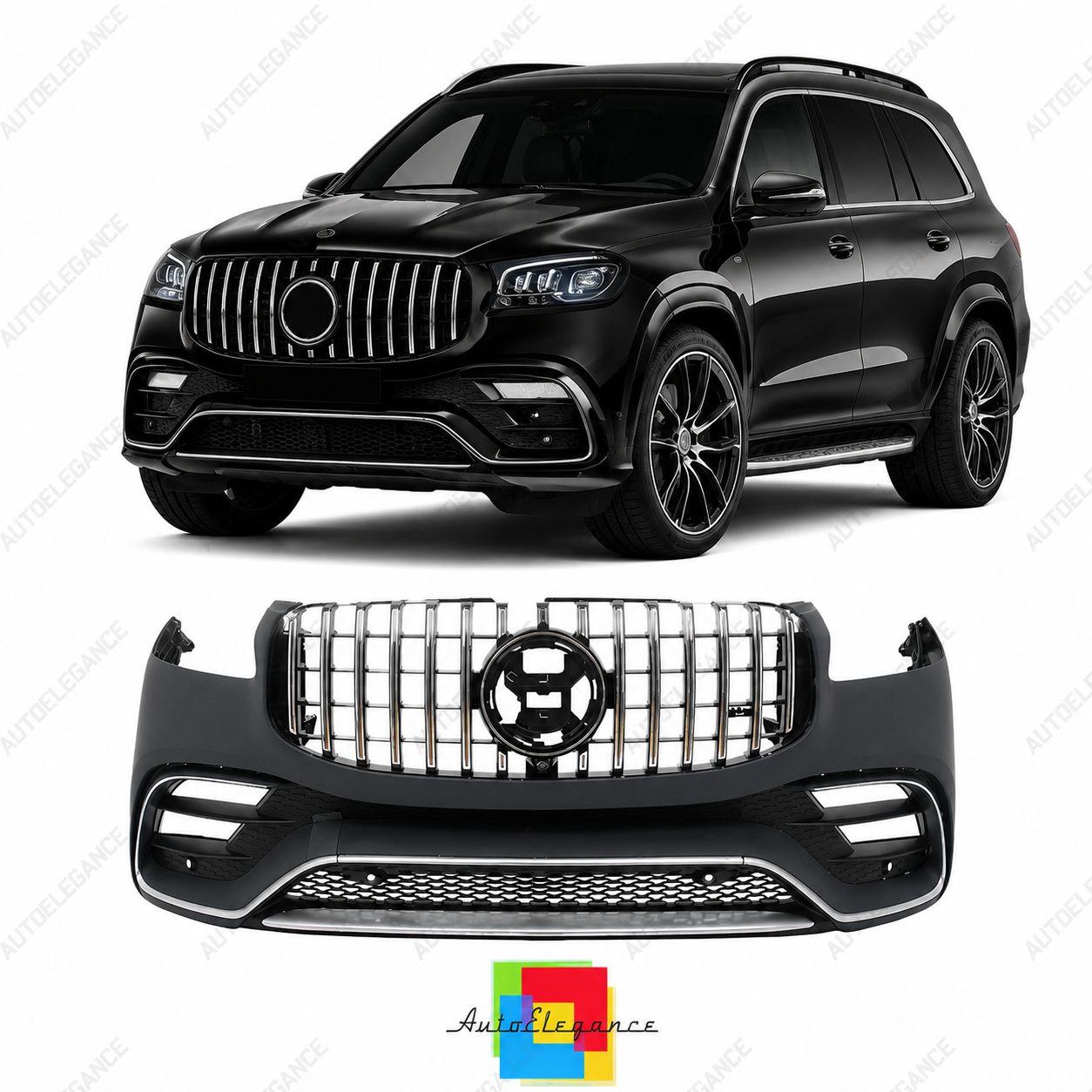 👉Paraurti Anteriore per Mercedes X167 20+ Look GLS 63 AMG👈