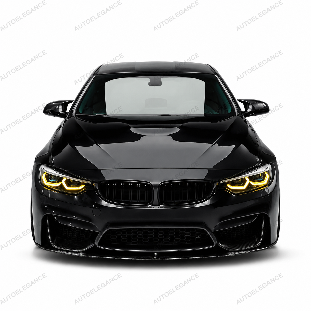 💫Splitter Anteriore Nero Lucido per BMW Serie 4 F32 F33 F36 2014-2020💫