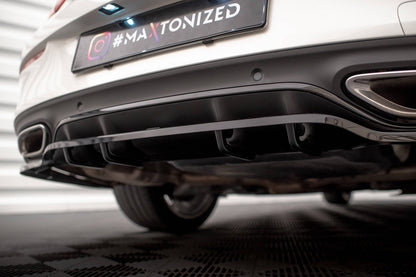 Splitter posteriore (con barre verticali) Mercedes-Benz C Coupé AMG-Line C205 Facelift
