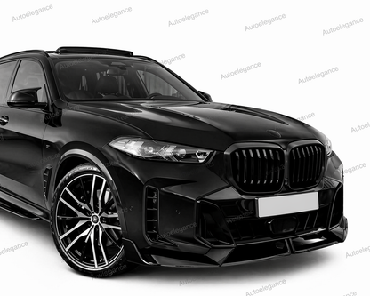 🔥SPLITTER ANTERIORE ADATTO PER BMW X5 G05 LCI M SPORT 2023+ NERO LUCIDO 🔥