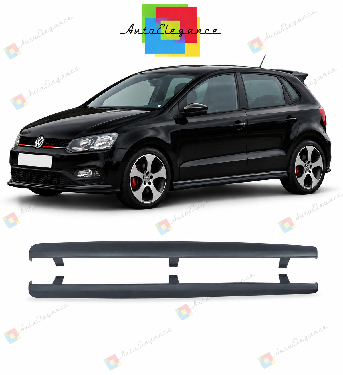 💕MINIGONNE  VW POLO 6R 10-16 LOOK GTI💕