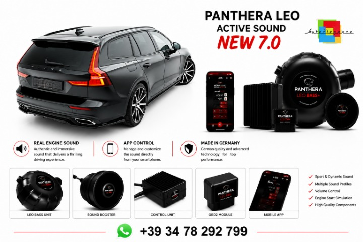 💕 ART.2672 PANTHERA Soundsystem Booster 7.0 - Volvo V60 II💕