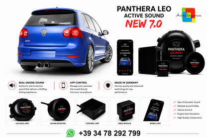💕 ART.2672 PANTHERA Soundsystem Booster 7.0 -VW Golf R32 Mk5💕