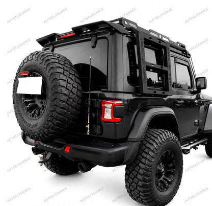 💫Spoiler Posteriore Nero con LED per JEEP Wrangler JK JL 2018-2024💫