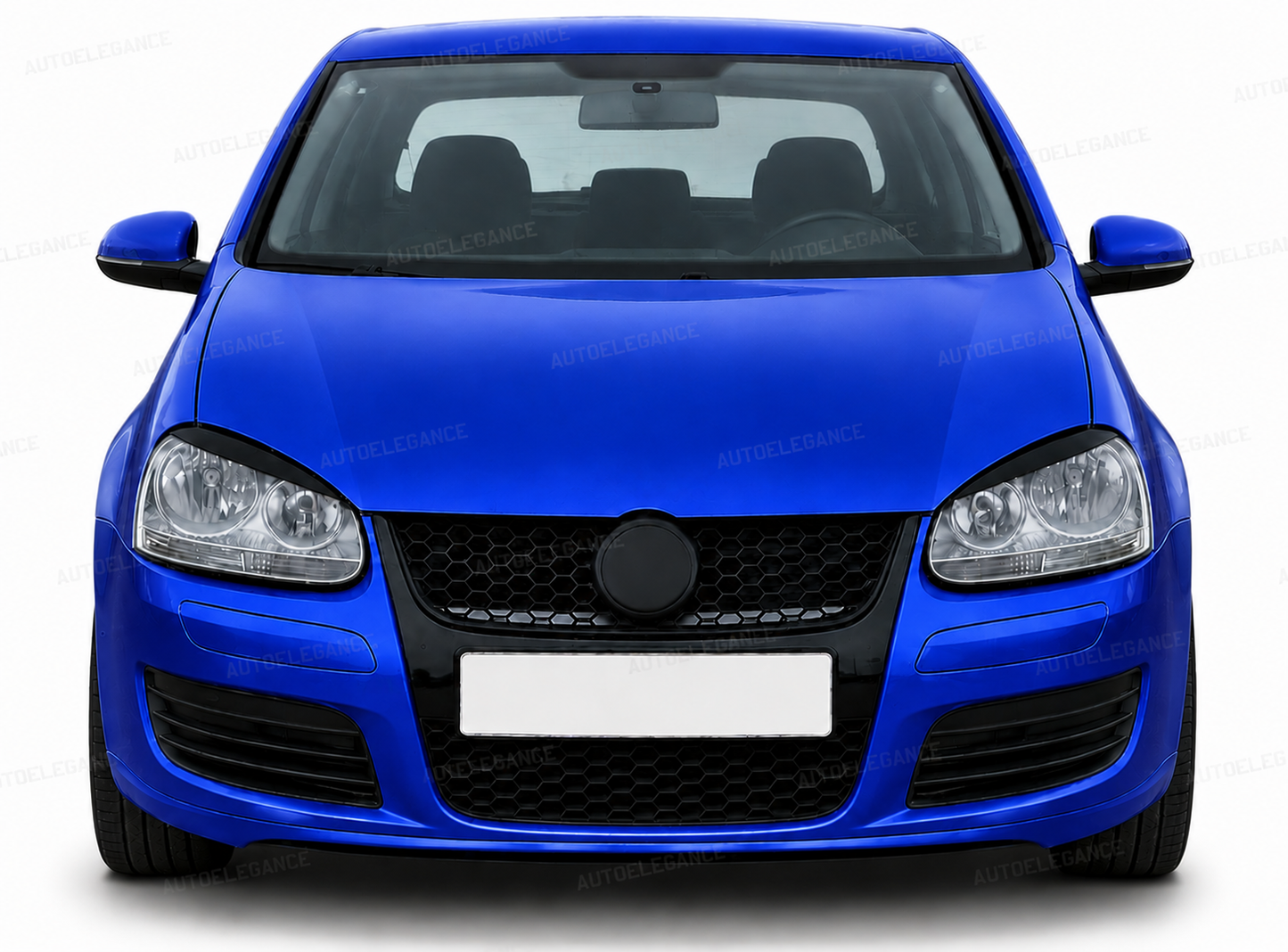 💫ART.10131 COVER COPRI FARI "EVIL EYE" NERO LUCIDO - VW Golf 5 2003–2008💫