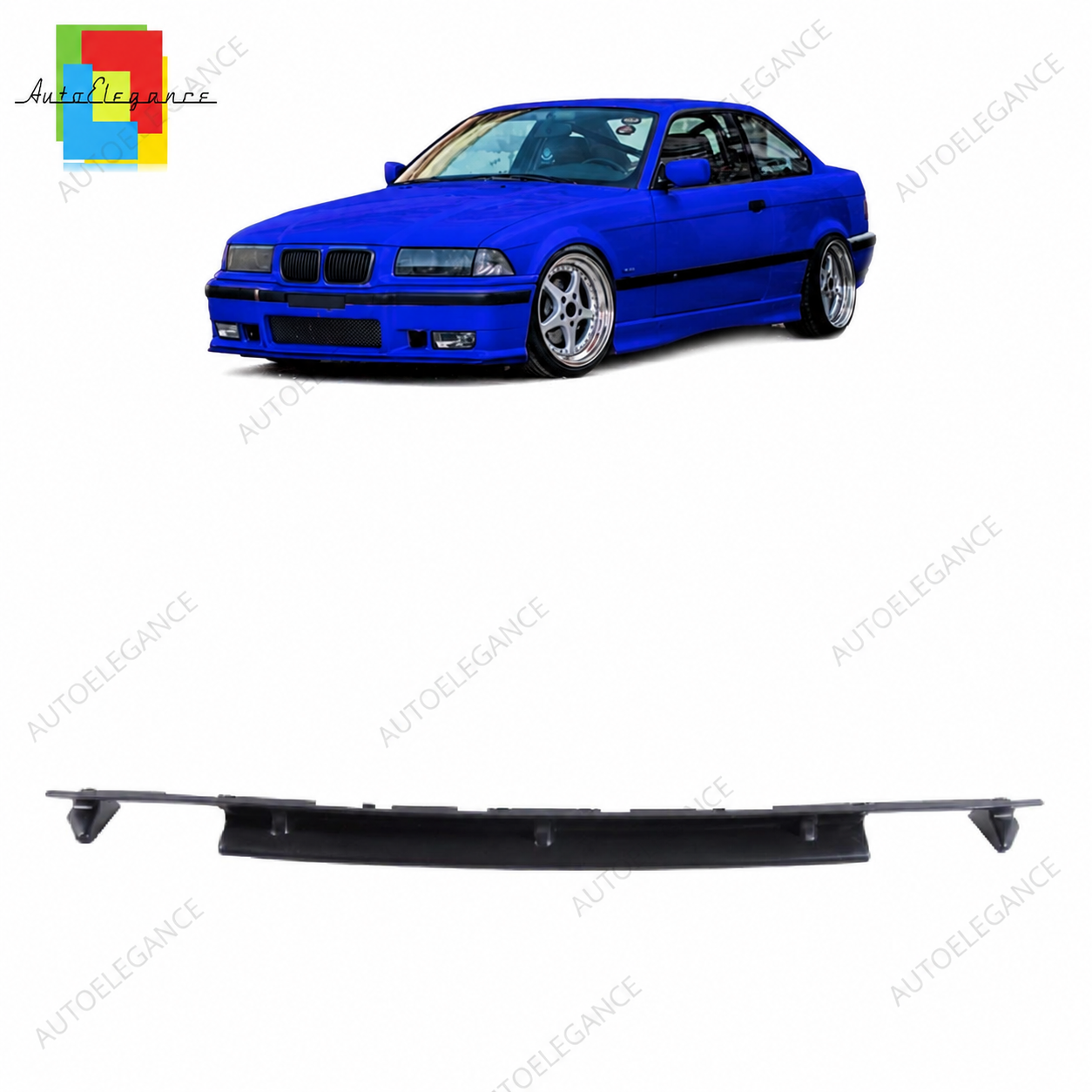 SPLITTER SUITABLE FOR VW GOLF 8 GTI GTD RLINE LOOK GLOSSY BLACK SPORTY DESIGN 