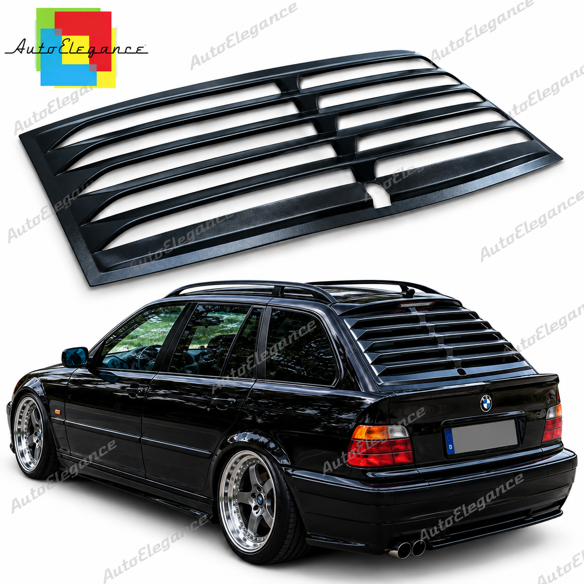 👉ART.10786 Louver lunotto posteriore adatto per BMW 3 Series E46 Touring👈
