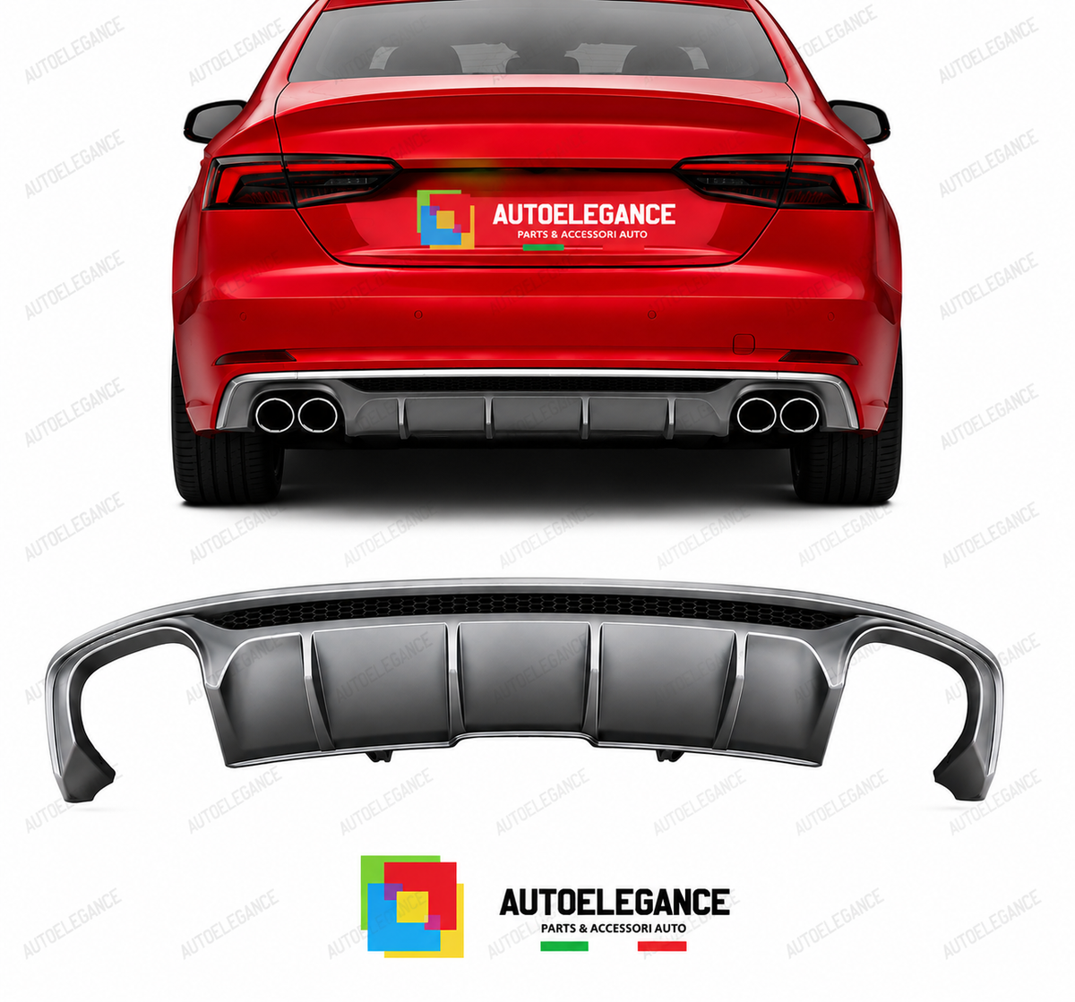 DIFFUSORE AUDI A5 S LINE 17-20 LOOK S5