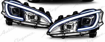 ART.11066 FARI ANTERIORI ADATTO PER PEUGEOT 208 12-15 LED NERO