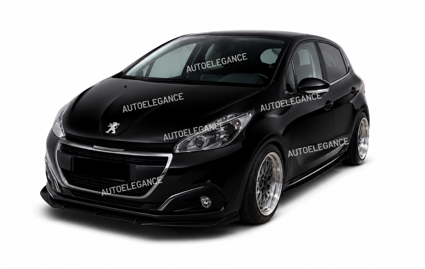 💫ART. 0413 Sotto Minigonne Nero Lucido per Peugeot 208 (180 CM COMPATIBILI)💫