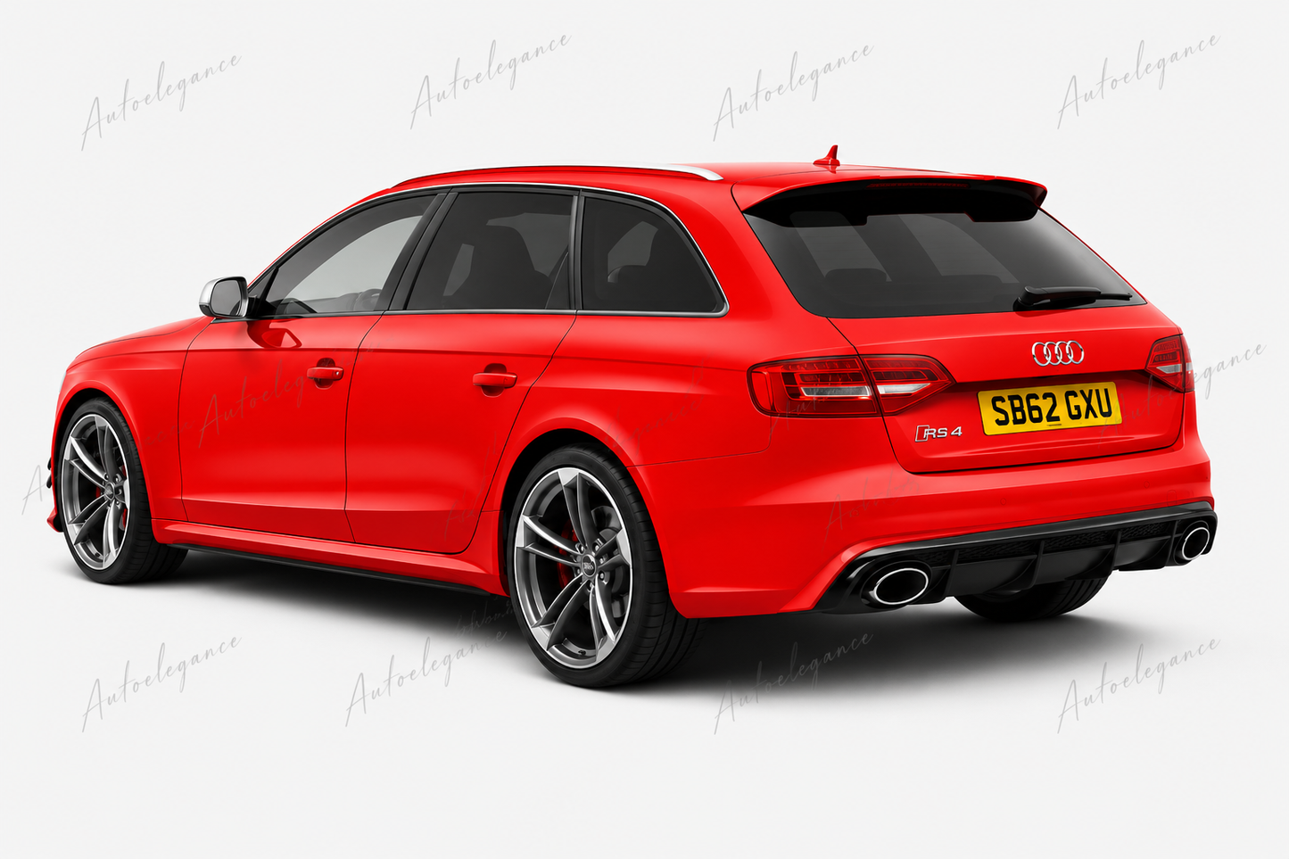 🔥ART.9892 SPOILER PER AUDI A4 B8 AVANT STATION WAGON 8K NERO LUCIDO LOOK RS4🔥