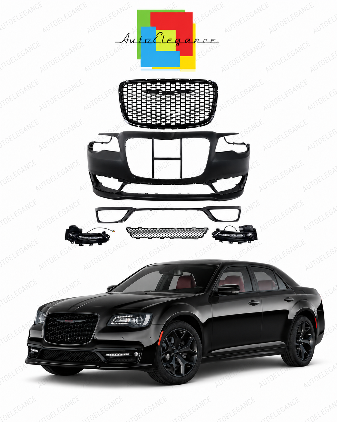 👉ART.10437 Paraurti Anteriore adatto per Chrysler 300C (2012-2022)👈