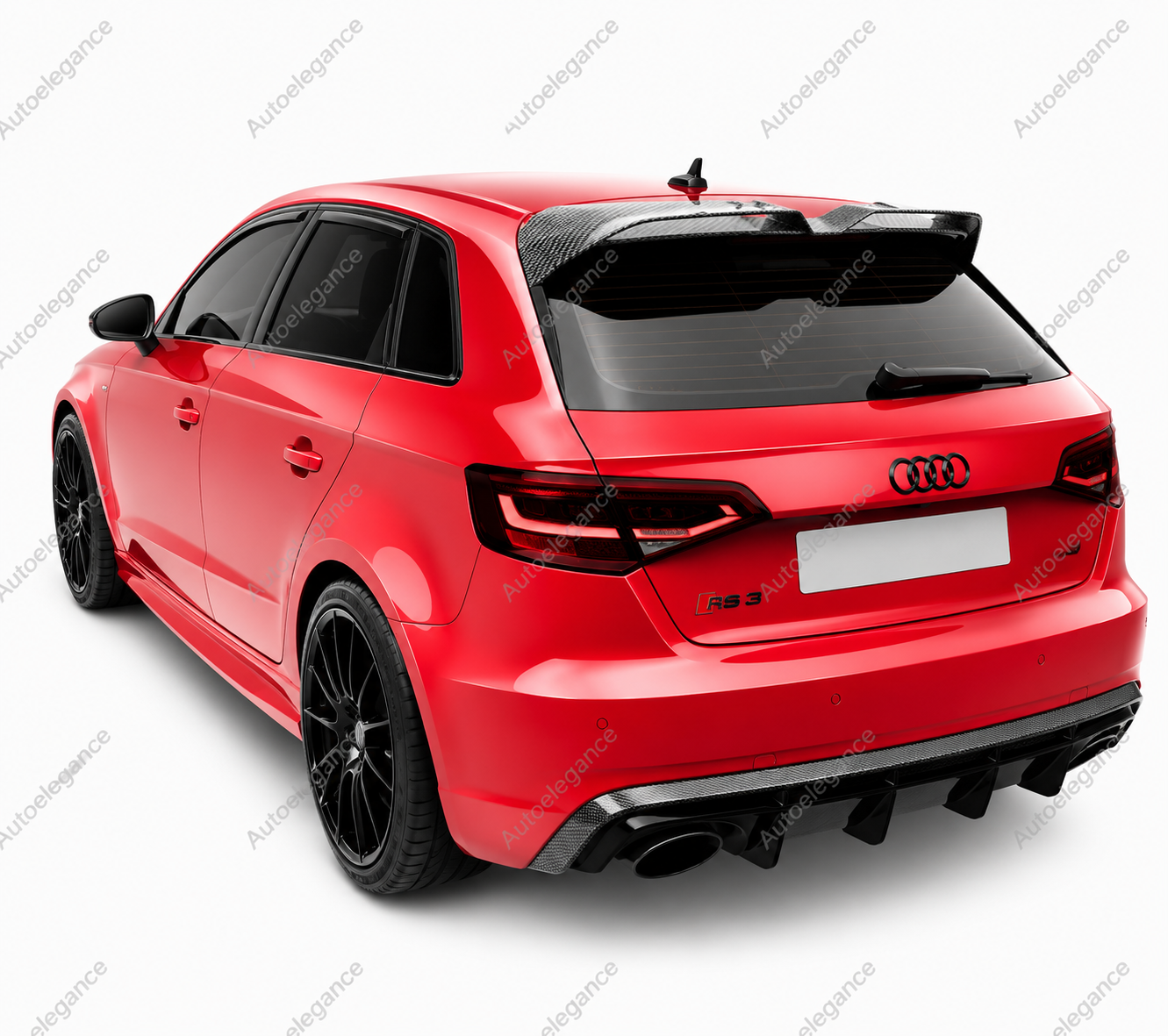 🔥SPOILER POSTERIORE PER TETTO AUDI A3 S3 RS3 8Y SPORTBACK FIBER CARBON LOOK🔥