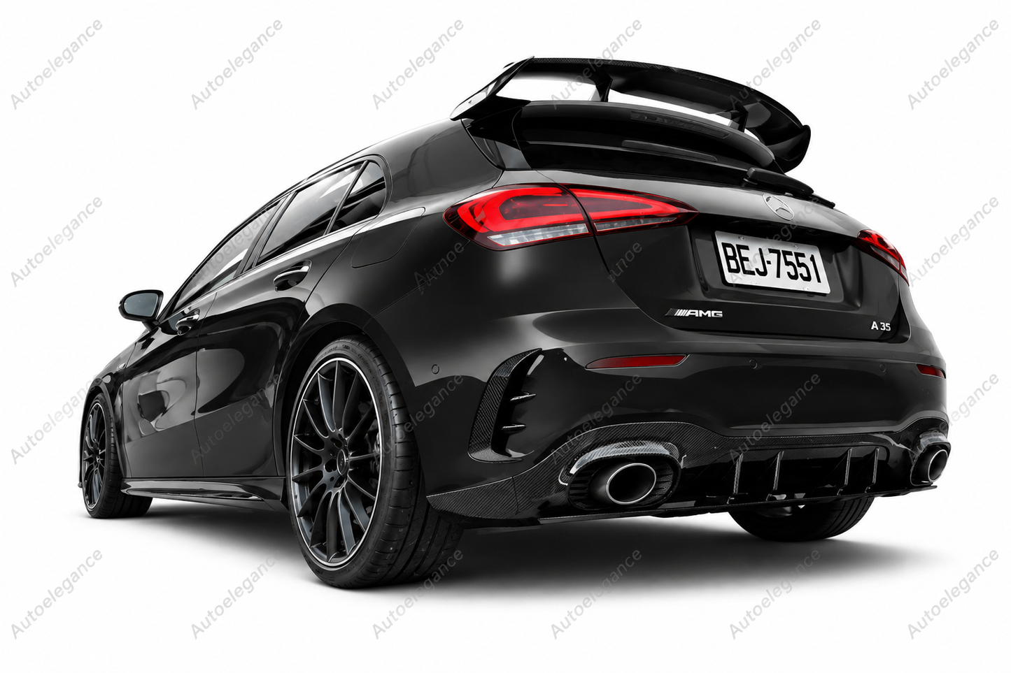 🔥COPPIA DI ALETTE POSTERIORI MERCEDES W177 AMG LINE HATCHBACK FIBER CARBONI🔥