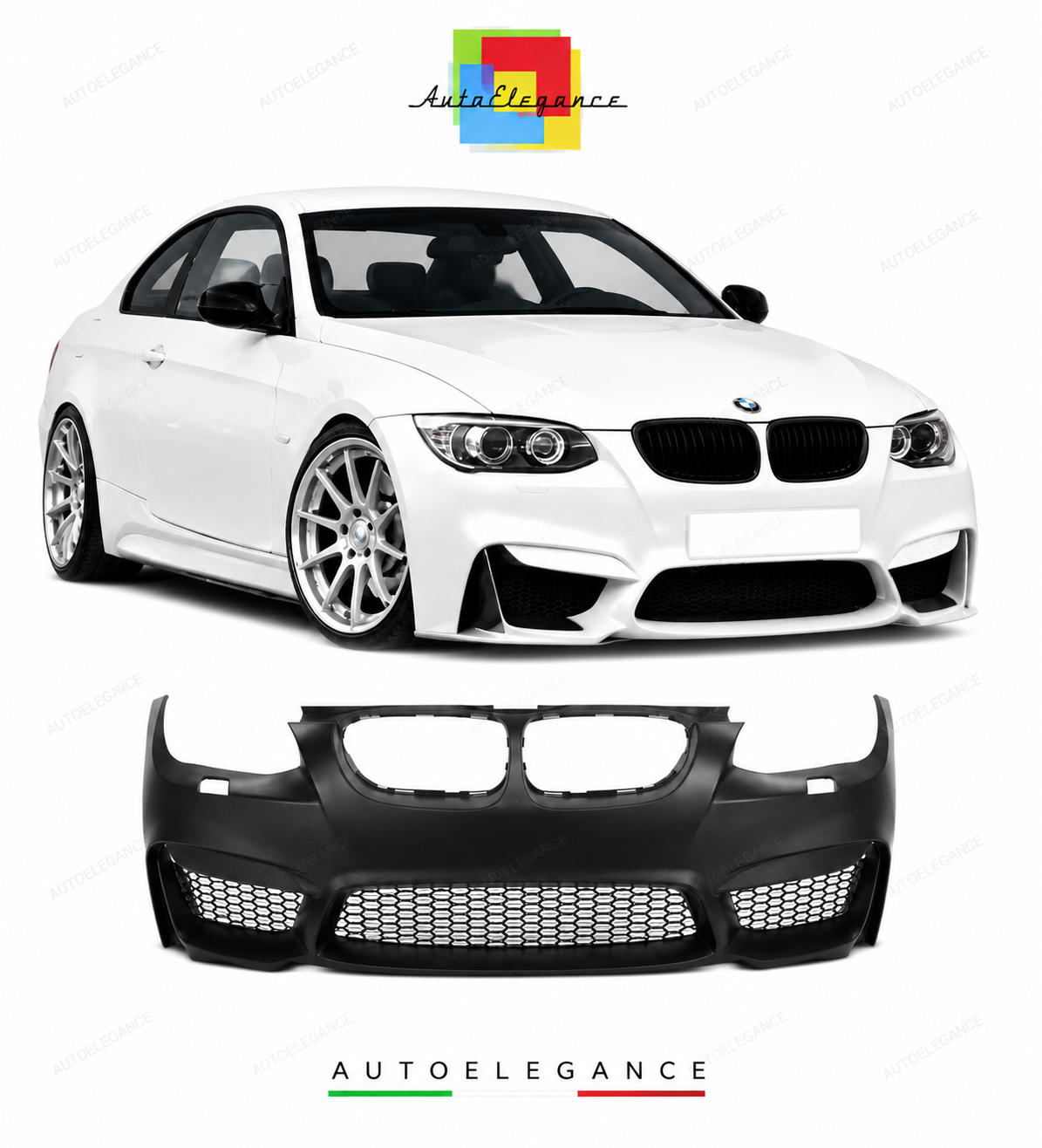 💕PARAURTI ANTERIORE BMW E92 E93 LCI 10-14 LOOK M4💕