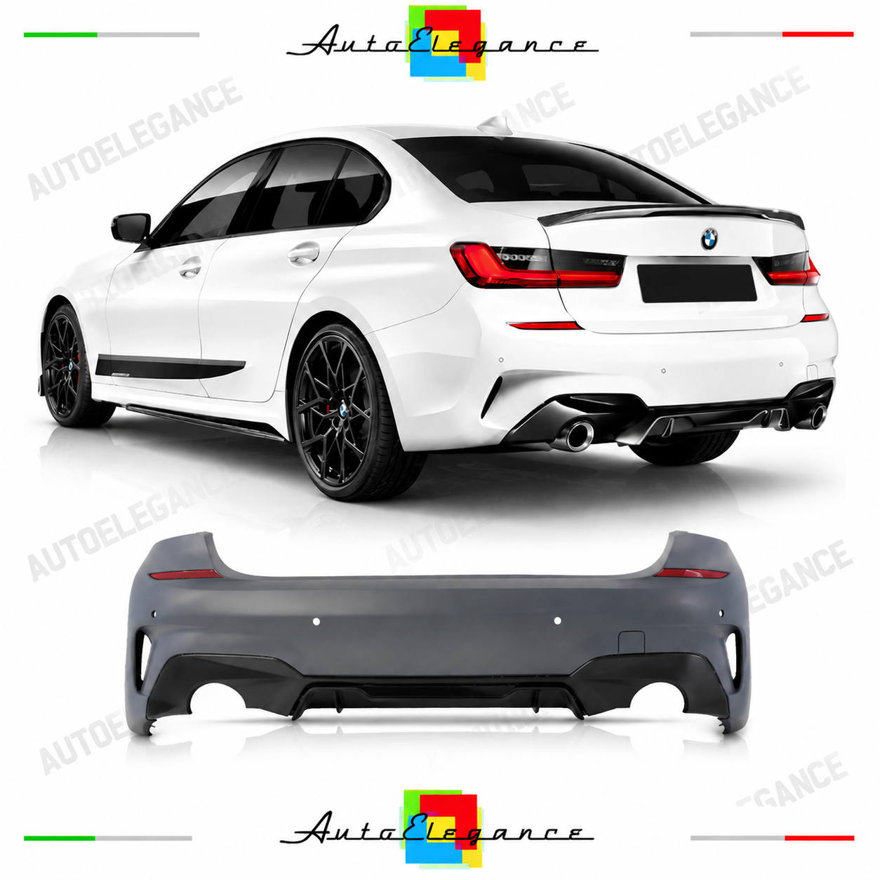 PARAURTI POSTERIORE BMW G20 19-22 LOOK M PDC