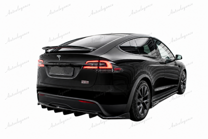 🔥ART.9776 SPLITTER POSTERIORE (CON BARRE VERTICALI)TESLA MODEL X Mk1 FACELIFT🔥