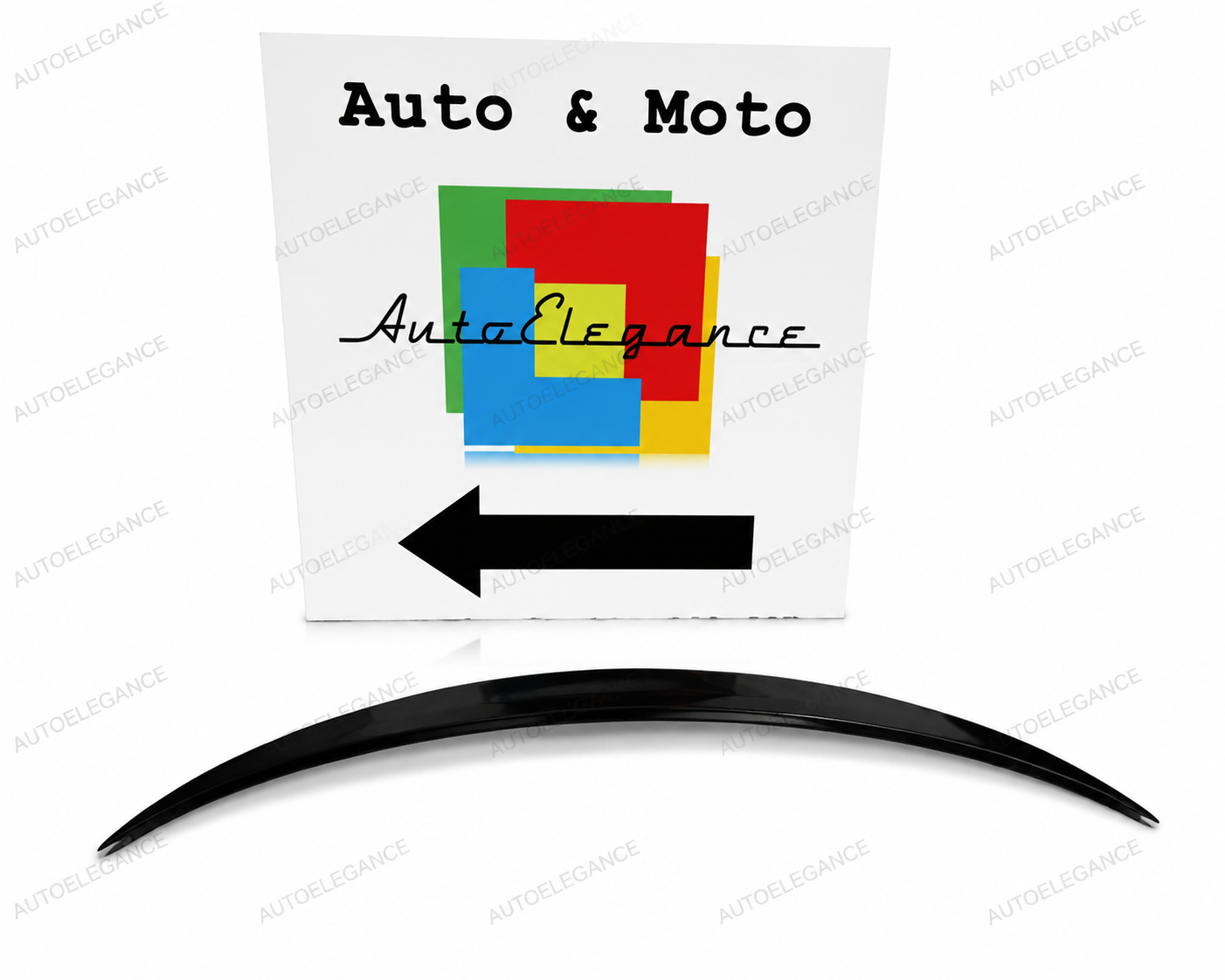 💫ART.0185 SPOILER POSTERIORE NERO LUCIDO MERCEDES CLASSE C C205 COUPE AMG💫