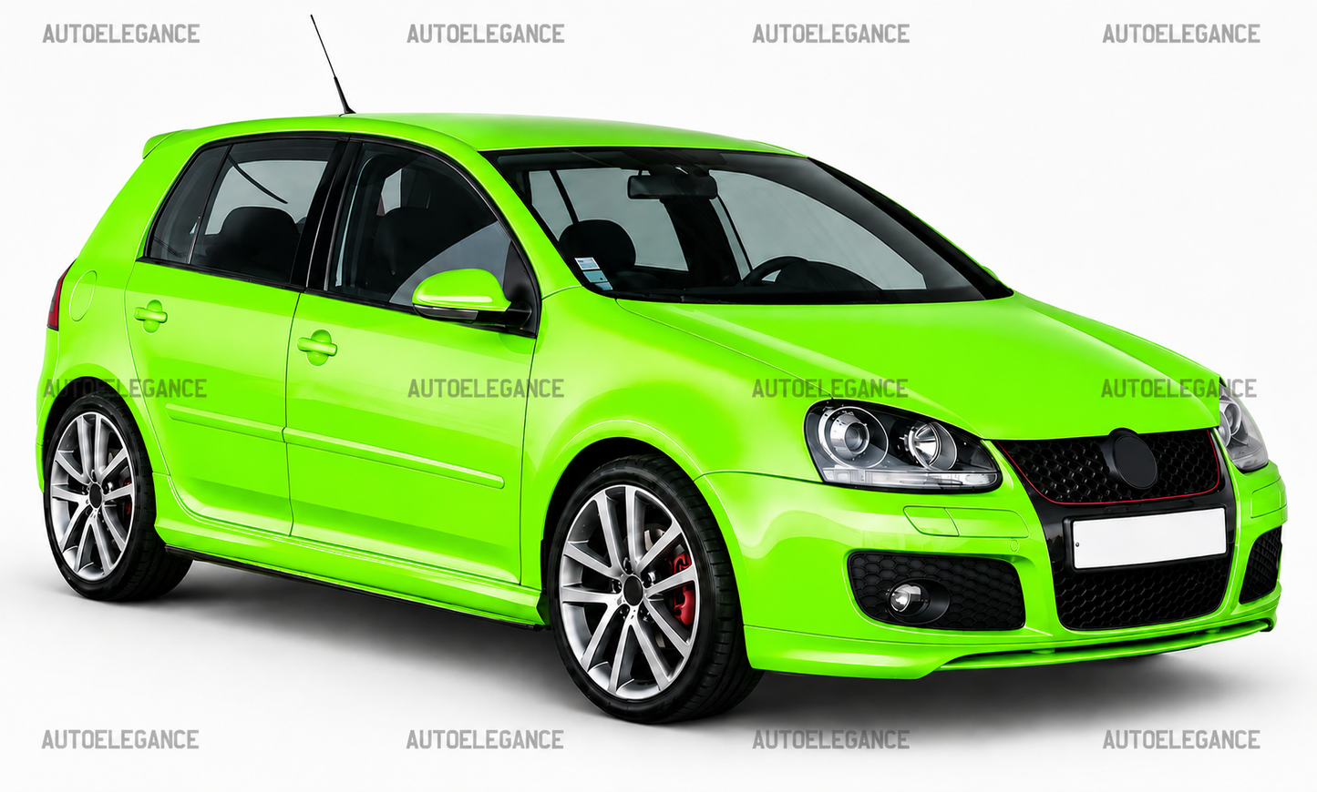 ART. 10128 Minigonne Laterali Nero Lucido per VW Golf 5 2003-2008