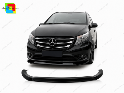 👉Splitter anteriore Mercedes Vito W447 14-24 labbro spoiler ABS nero lucido👈