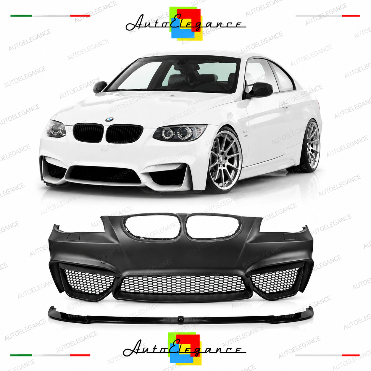 PARAURTI ANTERIORE BMW E92 LCI 10-14 LOOK M4 PDC