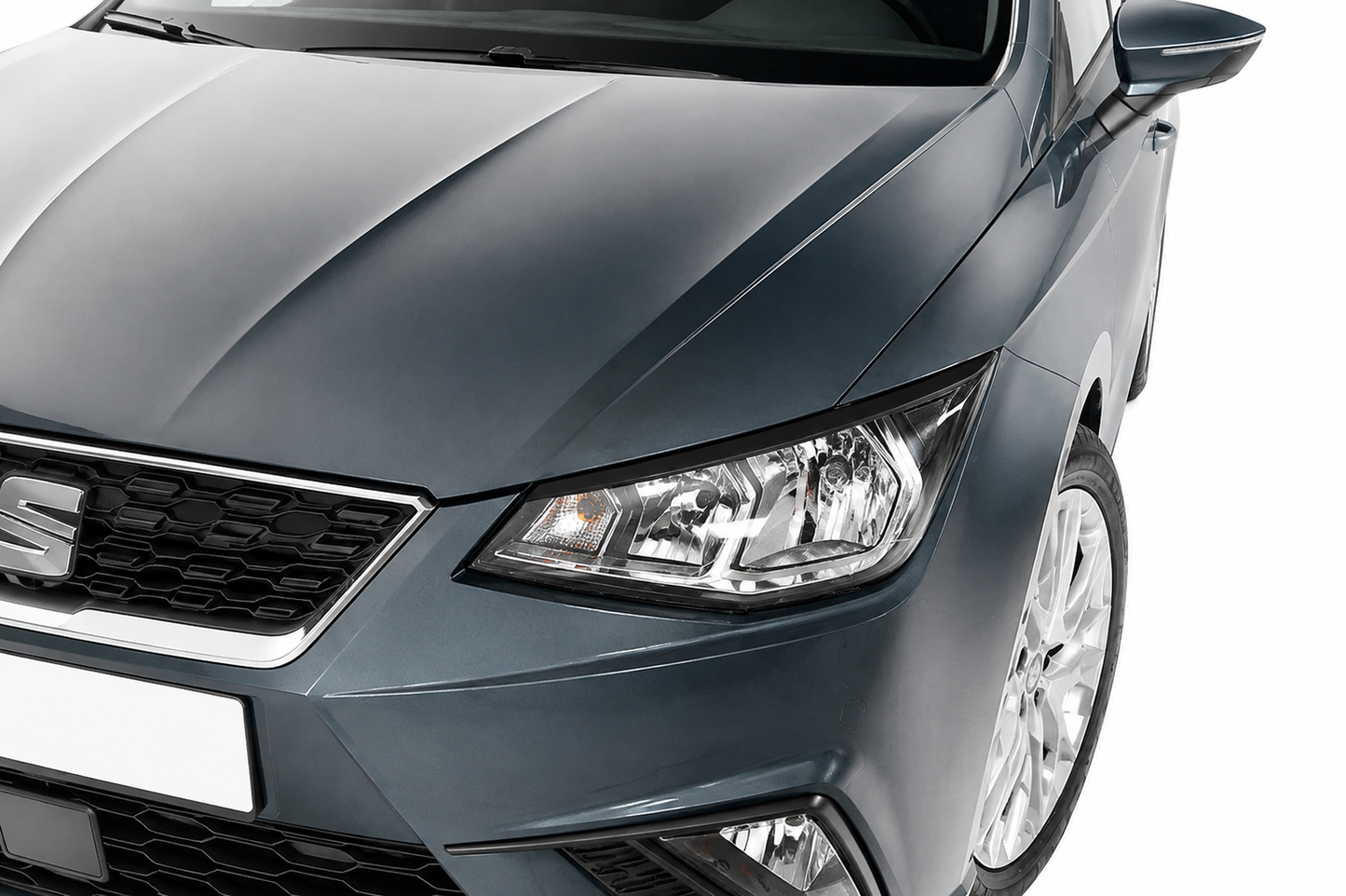👉Sopracciglia Fari per Seat Ibiza MK5 2017+ Spoiler Palpebre ABS Nero👈