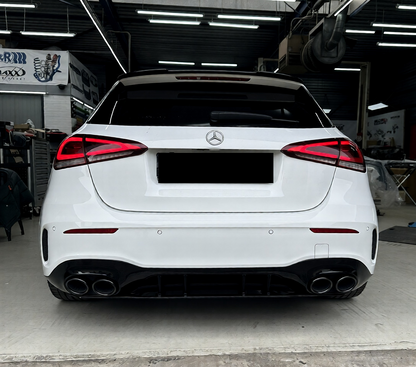 💫ART.6674 MB177020C Diffusore + Terminali di Scarico look AMG Cromo per Classe A HB 2018+ 💫