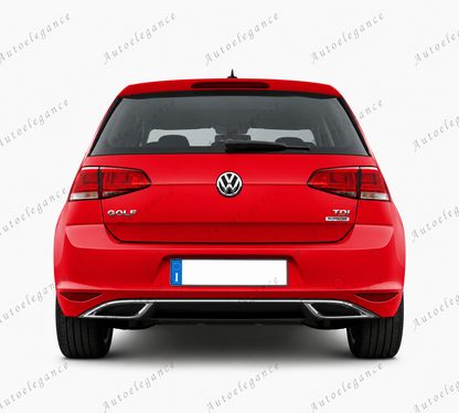 🔥ART.0138 DIFFUSORE PER VW GOLF 7 VII 12-16 SOTTO PARAURTI LOOK 7.5 IN ABS🔥