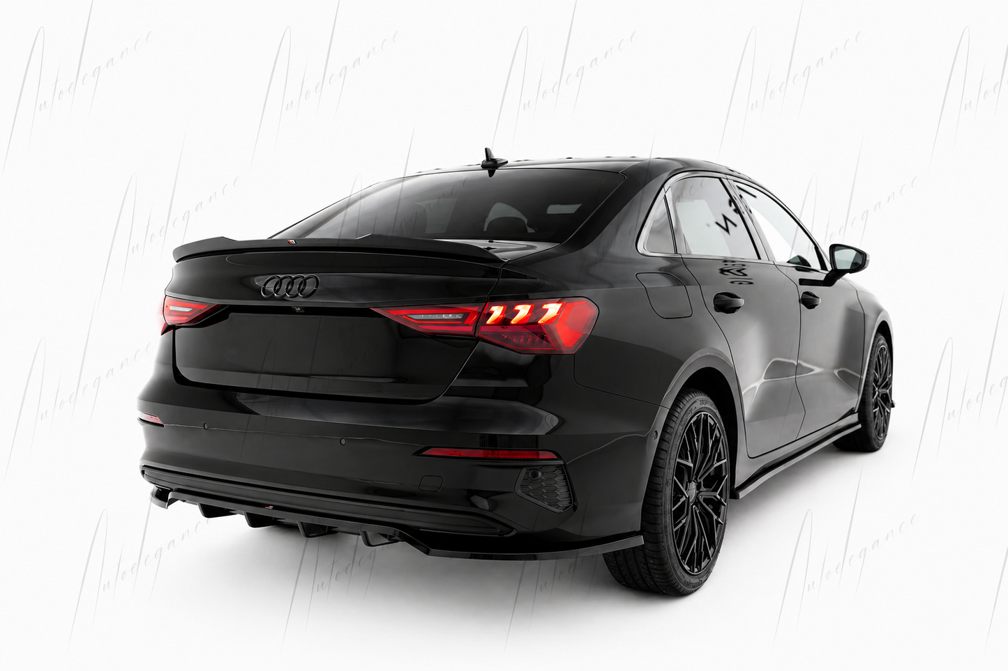 🔥ART.9700 SPLITTER POSTERIORE (CON BARRE VERTICALI) PER AUDI A3 BERLINA 8Y🔥