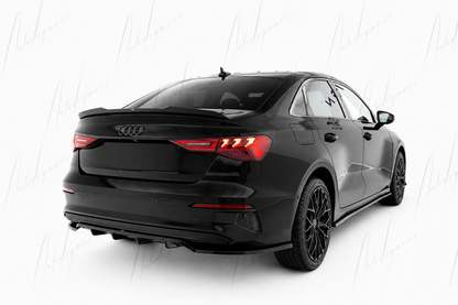 🔥ART.9700 SPLITTER POSTERIORE (CON BARRE VERTICALI) PER AUDI A3 BERLINA 8Y🔥