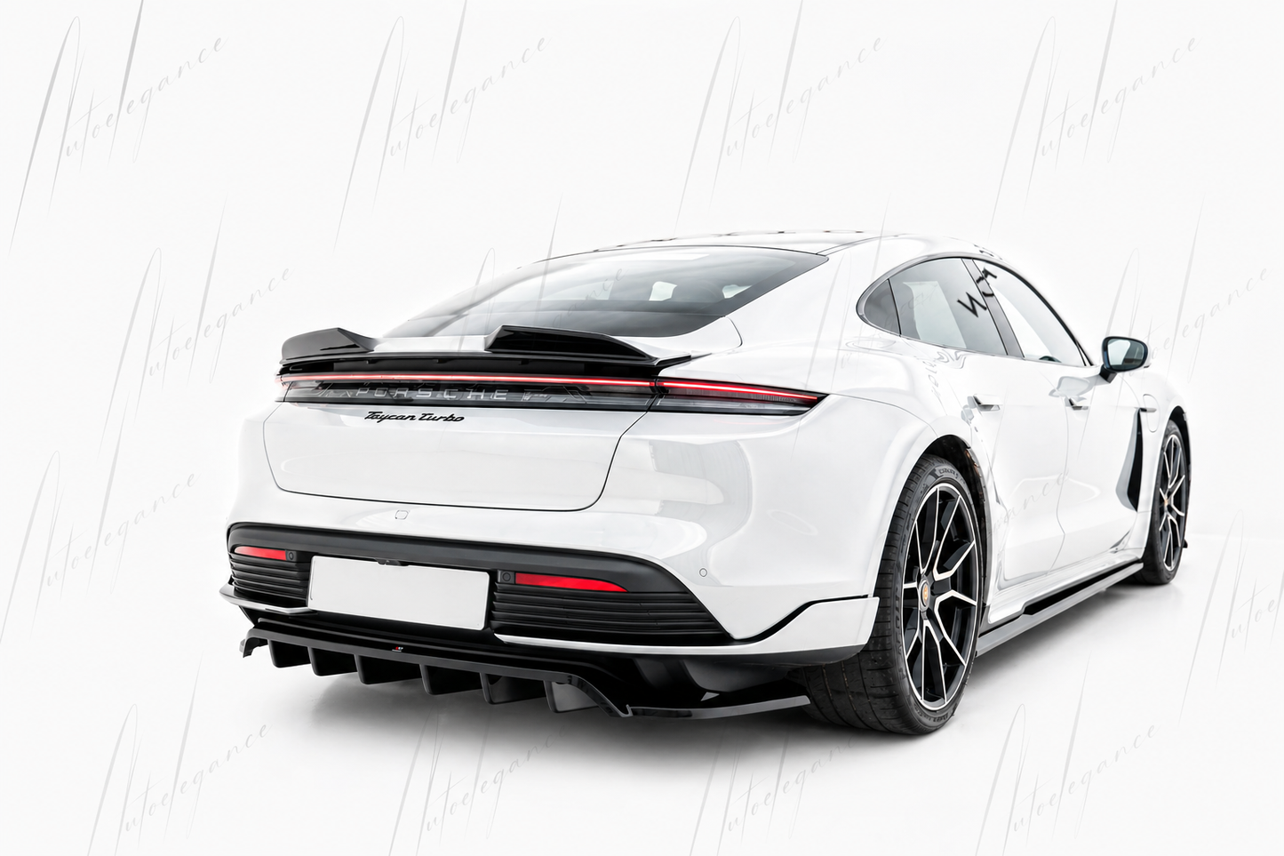 🔥ART.9702 SPLITTER POSTERIORE (CON BARRE VERTICALI PORSCHE TAYCAN TURBO S Mk1🔥