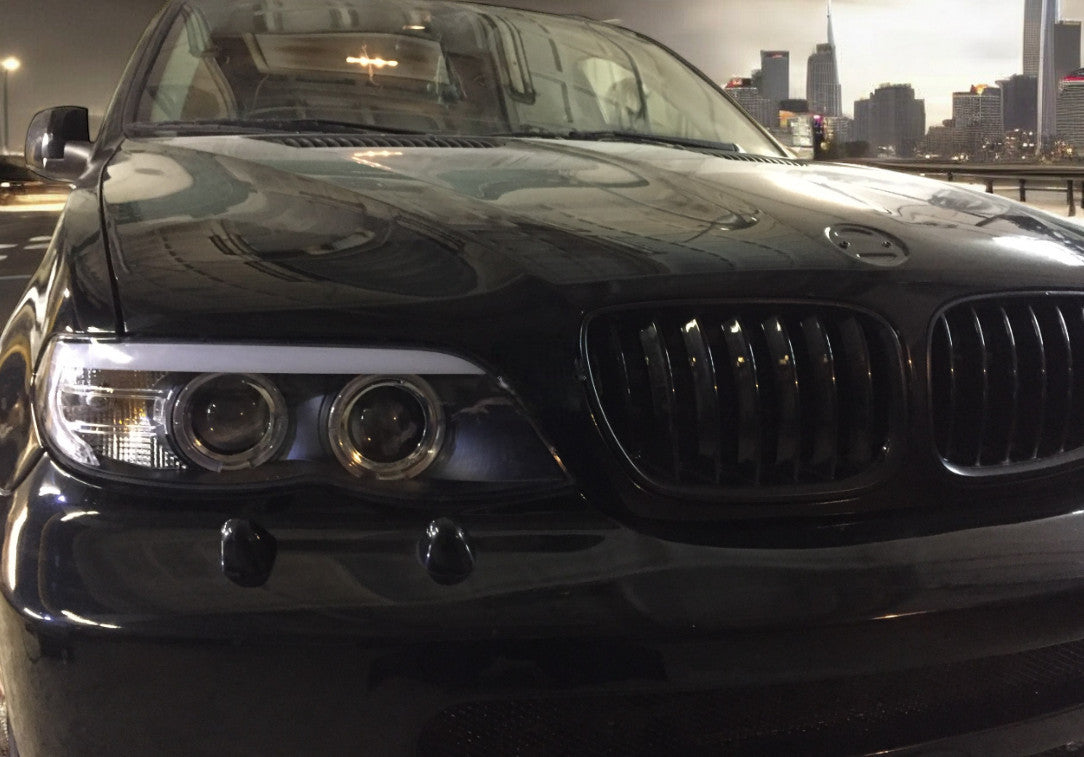 💥FARI XENON ANGEL EYES CCFL NERI adatti per BMW X5 E53 11.03-06💥