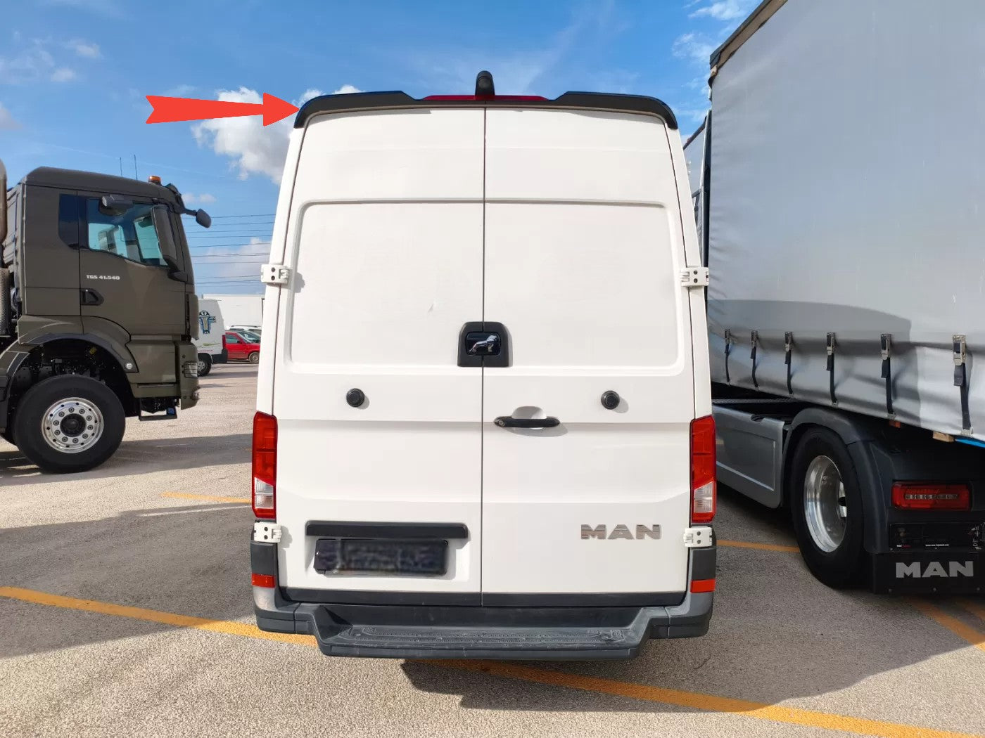 😍ART.5954 Spoiler Sul Tetto V.1 Volkswagen Crafter Mk2😍