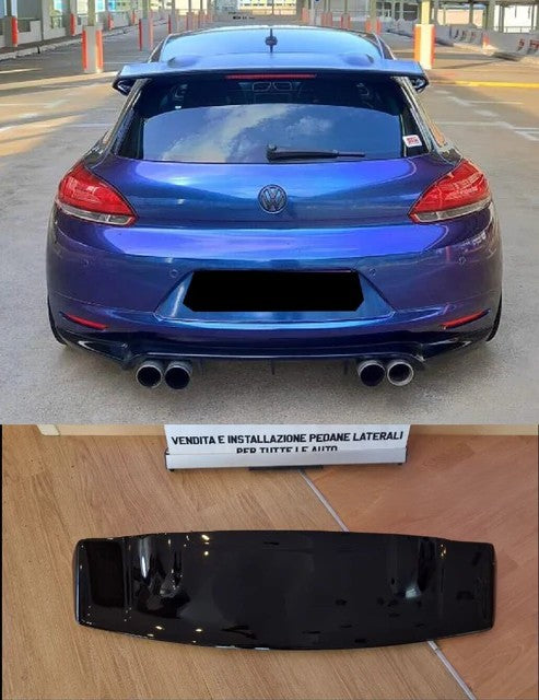0791🔥SPOILER TETTO PER VW SCIROCCO 2008-2013 LOOK R CUP NERO LUCIDO🔥