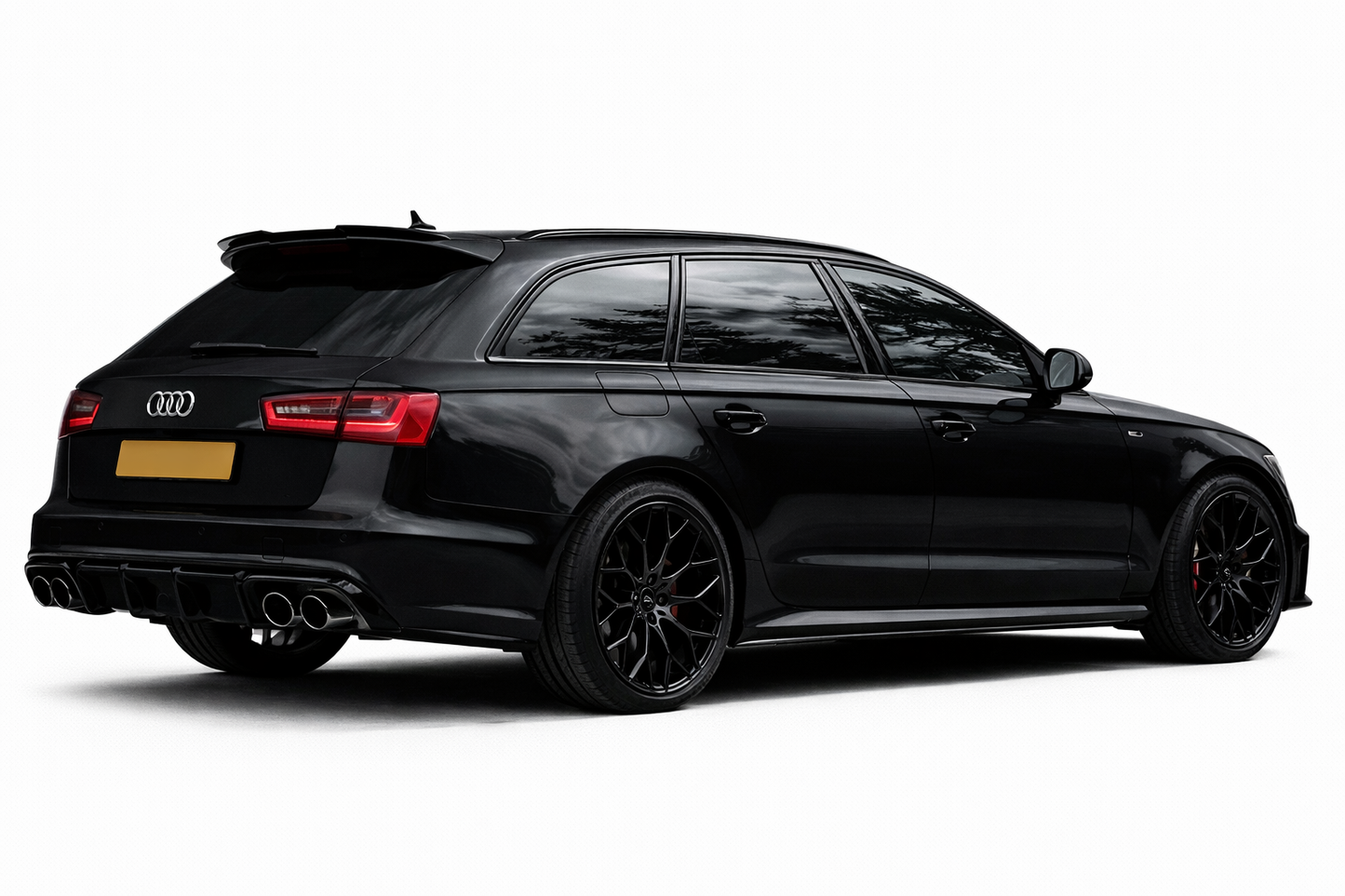 💕ART.8394 SPOILER Audi S6 C7 A6 S-Line C7  2011-2017 NERO LUCIDO   💕