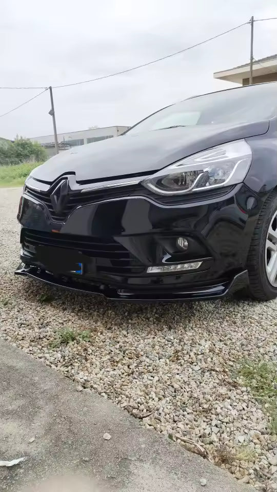 💫ART.8207 Splitter Anteriore Nero Lucido per Renault Clio MK4 2012-2019 💫