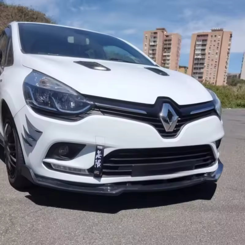 💫ART.8204 Splitter Anteriore Nero Lucido ABS per Renault Clio MK4 2012-2019 💫