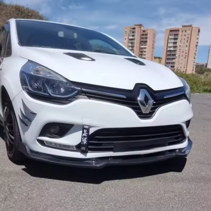 💫ART.8204 Splitter Anteriore Nero Lucido ABS per Renault Clio MK4 2012-2019 💫