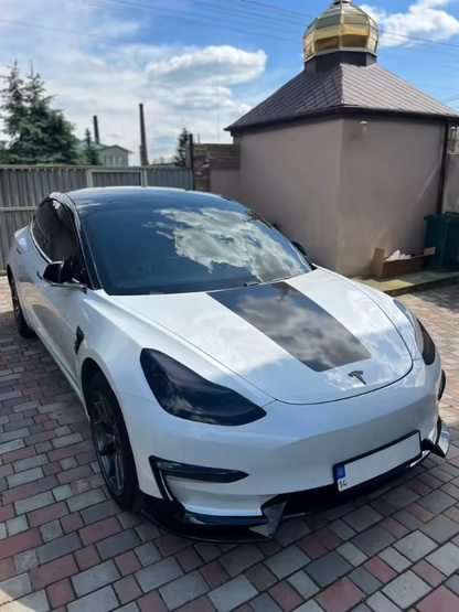 💫ART.8193 Splitter (3 pz) in Carbonio/Nero Per Tesla Modello 3 Y 2017-2023💫