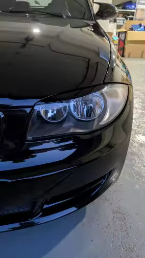 💫ART.8063 2 Coprifari (Palpebre) in Fibra di Carbonio per BMW Serie 1 04-13💫