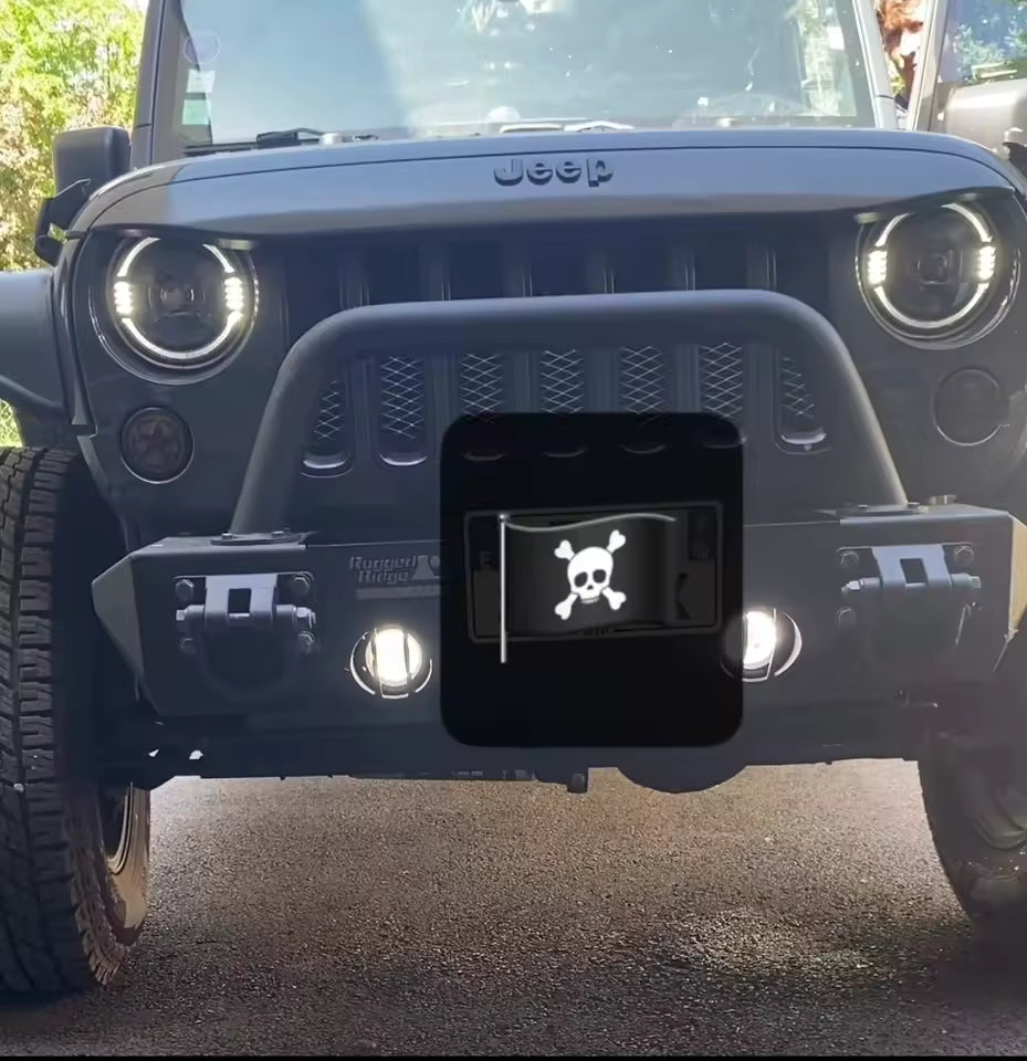 💫ART.4880 Fari Anteriori Rotondi LED per Jeep Wrangler JK LJ CJ TJ💫
